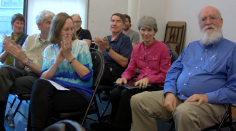 Caught in the Pulpit reading audience